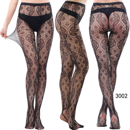 Women's Vintage Tattoo Lace Hollow Net Socks