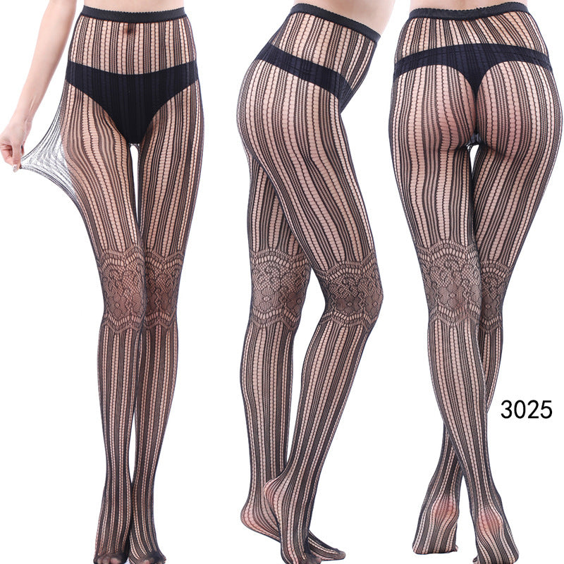 Women's Vintage Tattoo Lace Hollow Net Socks