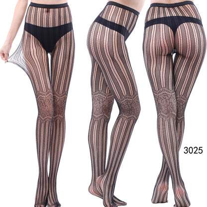 Women's Vintage Tattoo Lace Hollow Net Socks