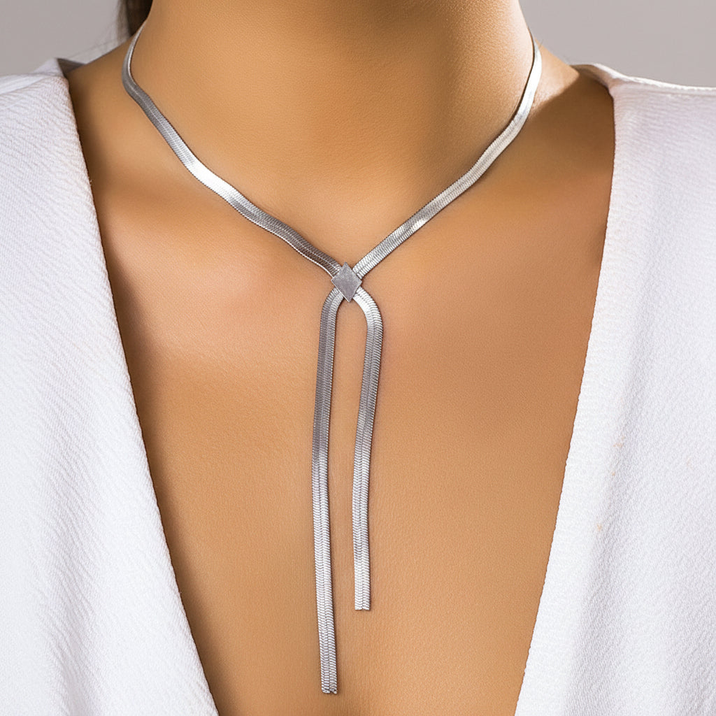 Women's Simple Hip Hop Snake Bones Chain