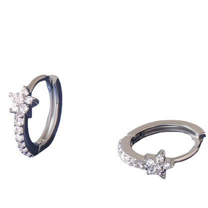 Women's Copper Micro Inlay Diamond Creative Earrings