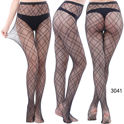 Women's Vintage Tattoo Lace Hollow Net Socks