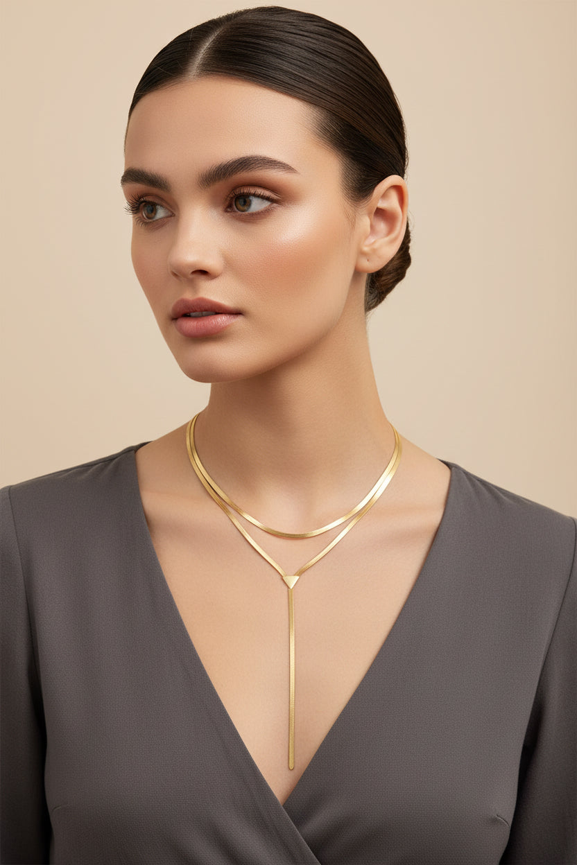 Women's Simple Hip Hop Snake Bones Chain