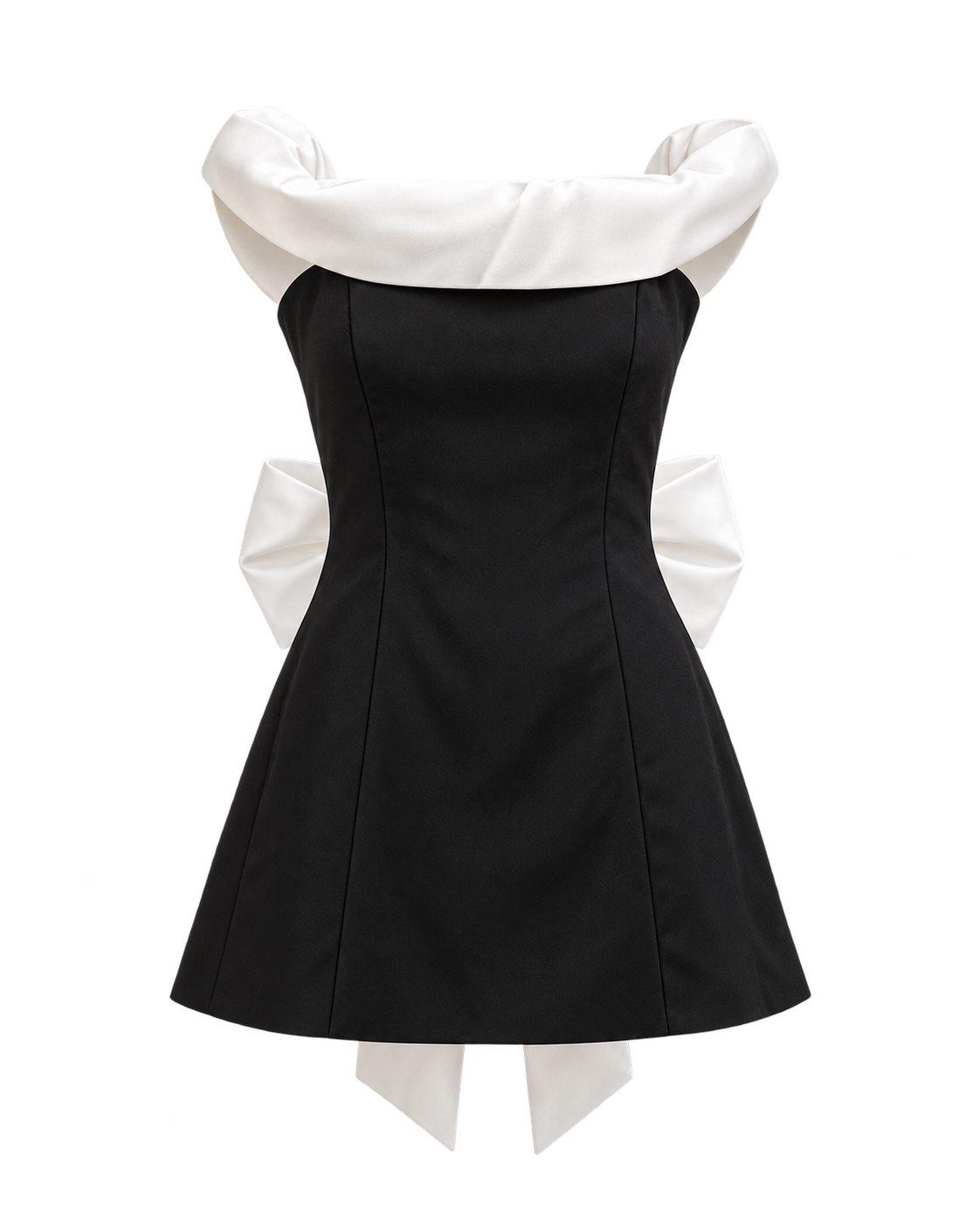 Black And White Contrasting-color Dress – product view 3