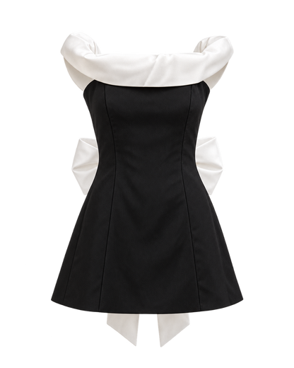 Black And White Contrasting-color Dress – product view 3