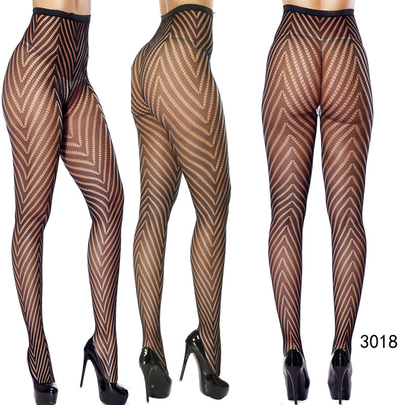 Women's Vintage Tattoo Lace Hollow Net Socks